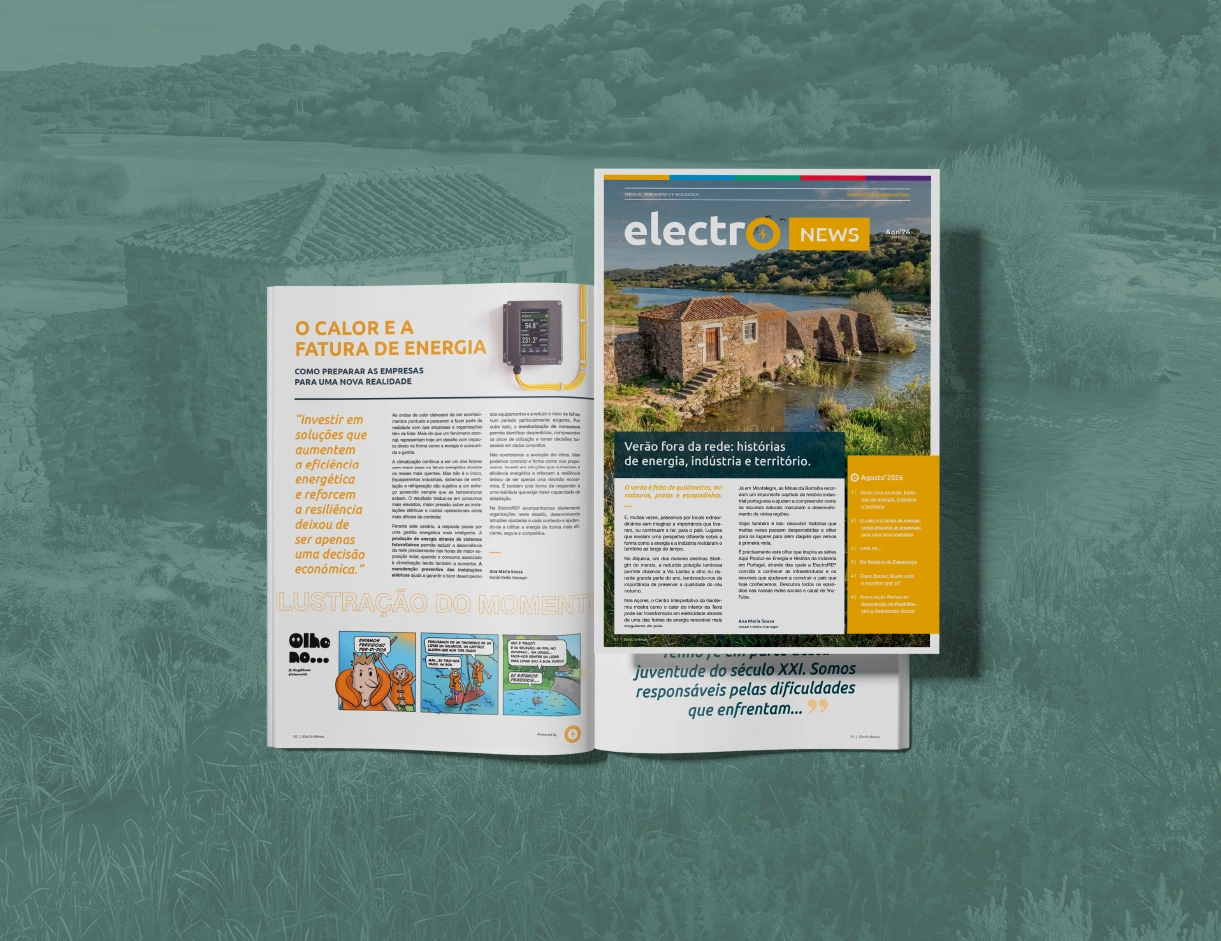 Capa da 14ª edição da ElectroNEWS, a revista quadrimestral da ElectroREP, de agosto de 2026